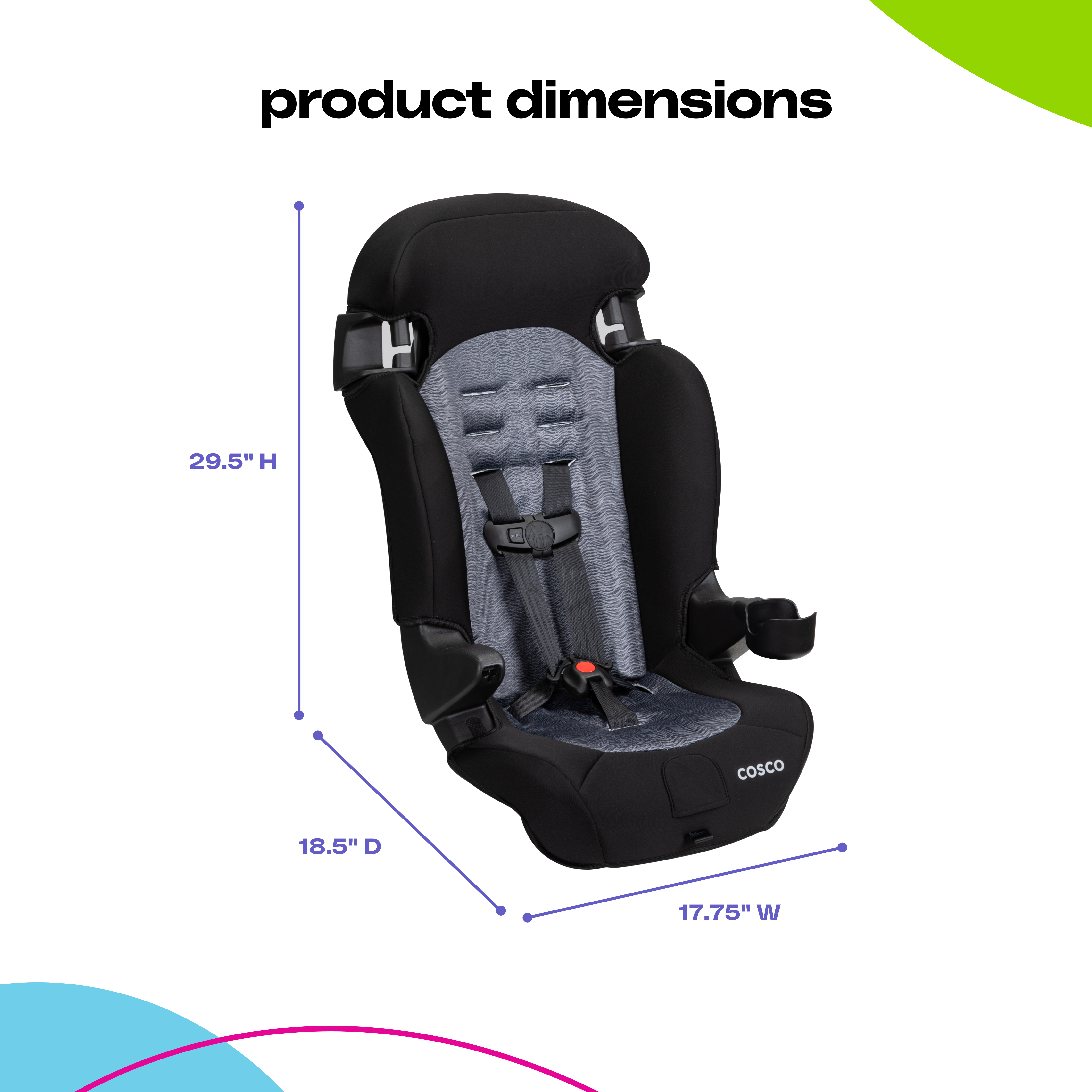 cosco vs evenflo car seat Cosco Kids Finale 2-in-1 Toddler Booster Car Seat, Realtree Edge II