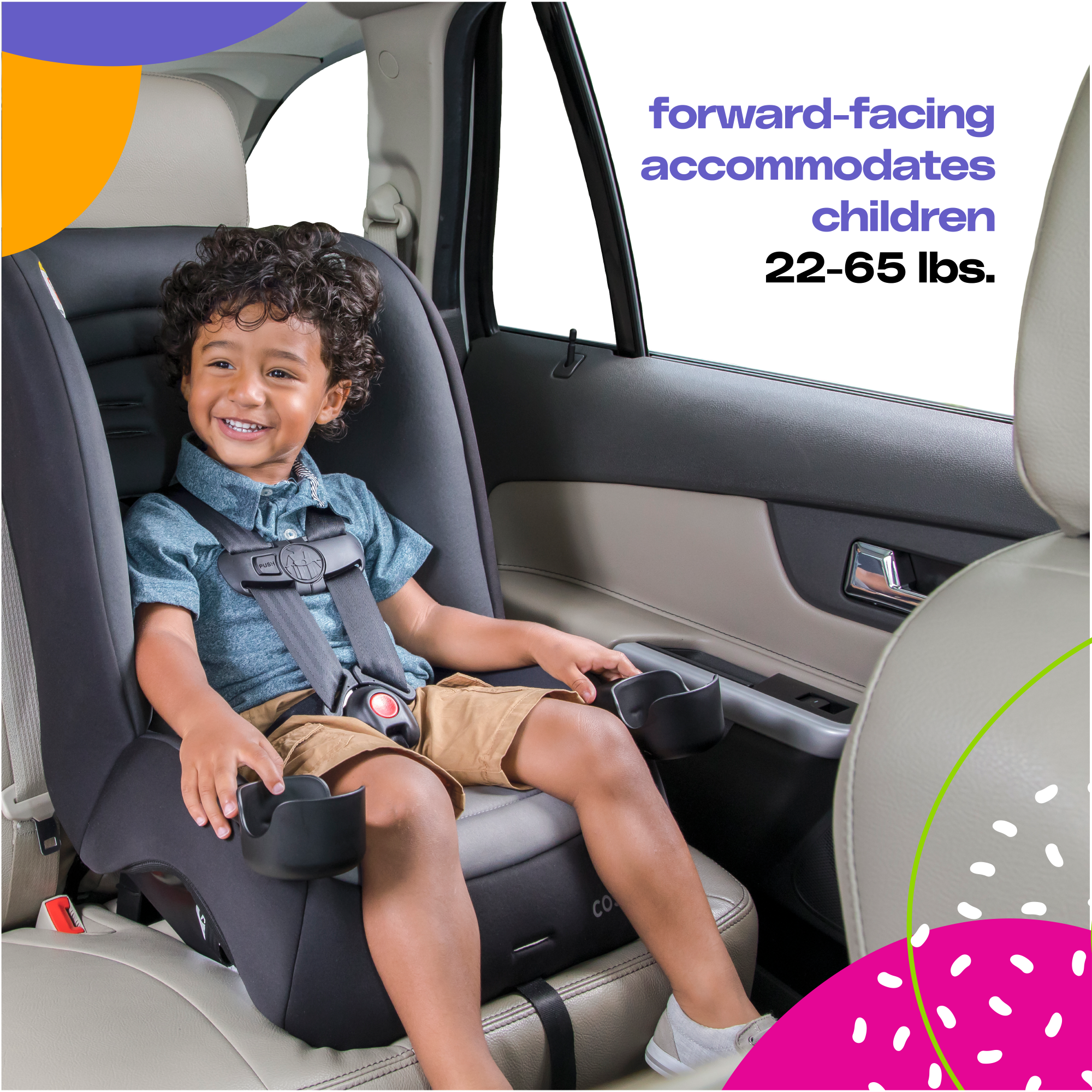Cosco Car Seat Installation Forward Facing Booster Seat Belt Cosco