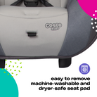 Entrada Convertible Car Seat - easy to remove machine-washable and dryer-safe seat pad